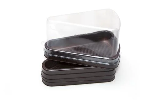 Empty bakery plastic package Stock Photos