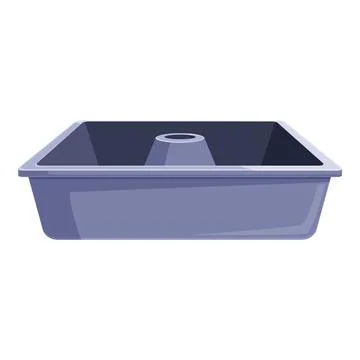 Empty baking mold with central cone for cake making イラスト素材