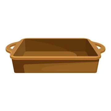 Empty baking pan with handles for cakes and roasts イラスト素材