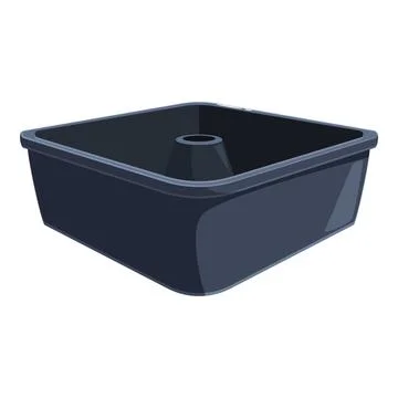 Empty baking pan preparing for delicious cake creation Stock Illustration