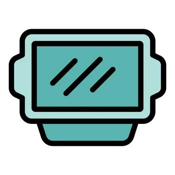 Empty baking tray for cooking and serving food Stock Illustration