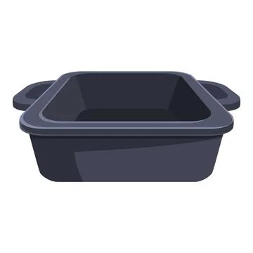 Empty baking tray with handles is ready for cooking イラスト素材