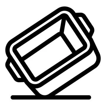 Empty baking tray lying on a surface, ready for cooking and baking Stock Illustration