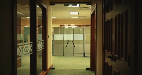 Empty Bank Stock Footage 320370209