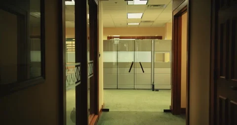 Empty Bank Stock Footage 320370349