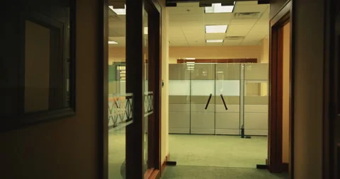 Empty Bank Stock Footage 320370356