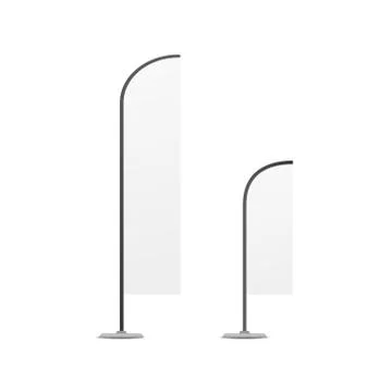 Empty banner flag Stock Illustration