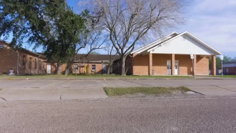 An empty Baptist Church during the regular workweek sitting pretty in a Stock Footage 161140957