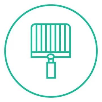 Empty barbecue grill grate line icon Ilustración de archivo