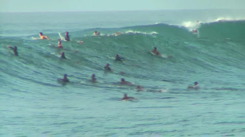 Empty Barrel At Honolua Bay Stock Footage 1079873