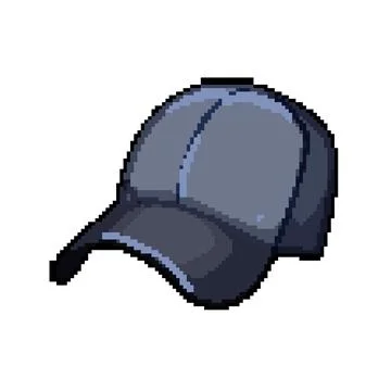 Empty baseball cap pixel art vector illustration Stock Illustration