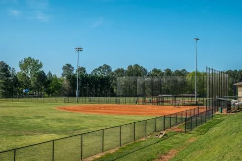 Empty baseball field Coronavirus Stock Photos