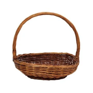 Empty basket isolated Stock Photos