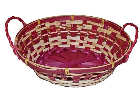 Empty basket isolated on white background Fotos Stock