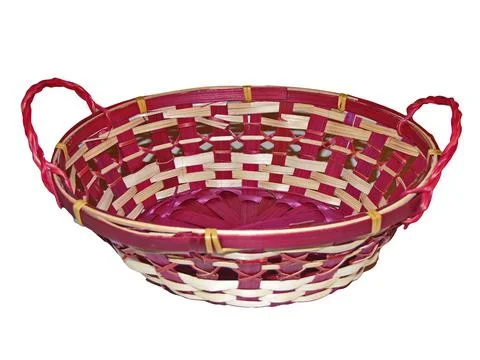 Empty basket isolated on white background Фото