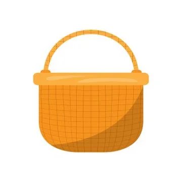 Empty basket picnic Stock Illustration