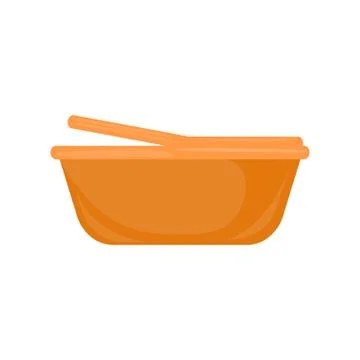 Empty basket picnic Illustrazione stock