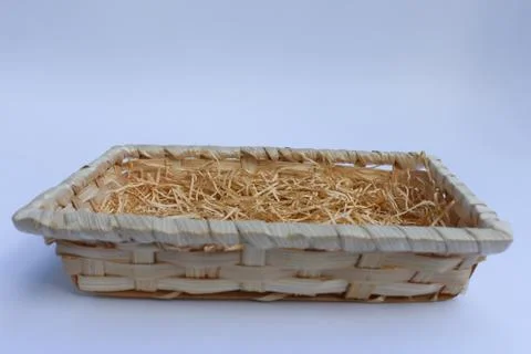 Empty basket on a white background Stock-Fotos