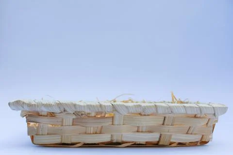 Empty basket wicker Stock Photos