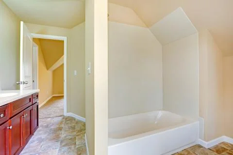 Empty bathroom interior. Stock Photos