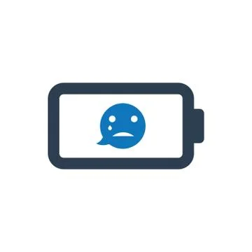 Empty battery icon Stock Illustration