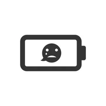 Empty battery icon Illustrazione stock