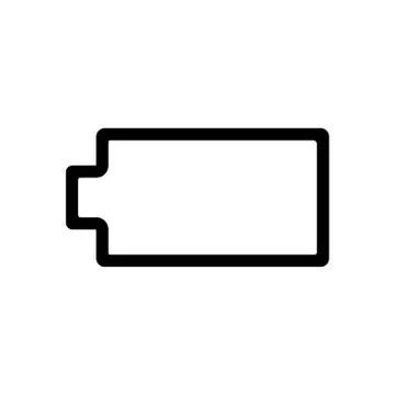 Empty Battery icon - vector iconic design Stock Illustration
