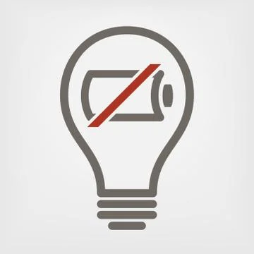 Empty battery Stock Illustration