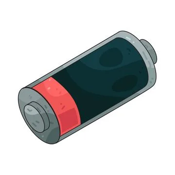 Empty Battery illustration Stock-Illustration