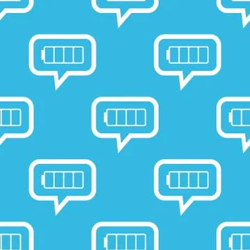 Empty battery message pattern Stock Illustration