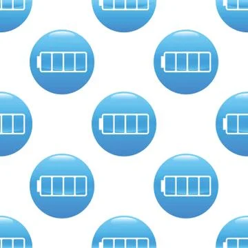 Empty battery sign pattern Illustrazione stock