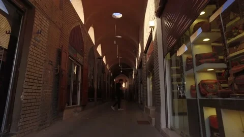 Empty Bazaar alleys, Yazd, Iran Stock Footage 189452131