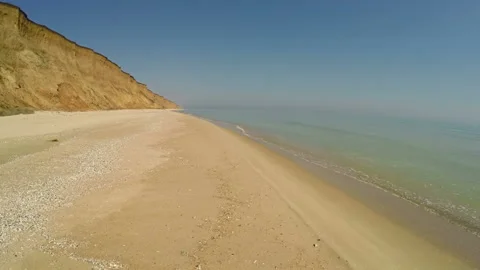 Empty Beach Aerial View. Five of Five Shots 動画素材 106455480