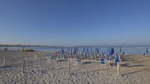 Empty beach. Alghero Sardinia. Stock-Footage 67576794