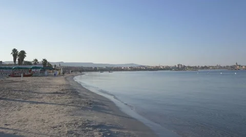 Empty beach. Alghero Sardinia. 動画素材 67582985
