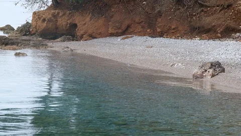 Empty Beach and Calm Sea slow motion 스톡 동영상 126098949