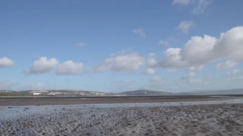 Empty beach during low tide Stock Footage 218443319