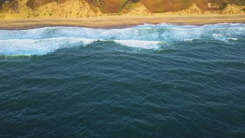 Empty Beach During Sunset in California [4k] Stock Footage 106311339