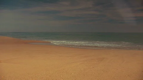 Empty beach Stock Footage 137767