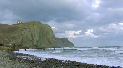 Empty beach Video stock 570581