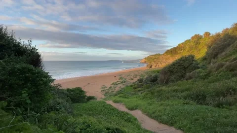 Empty Beach Stock Footage 155502344