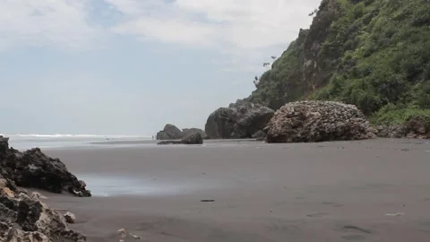 Empty beach, Indonesia Stock Footage 217787708