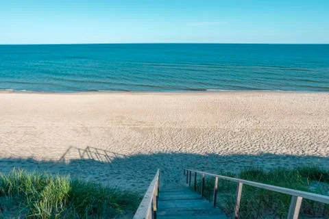 Empty beach landscape Stock Photos