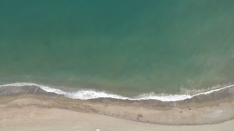 Empty beach malaga in spain Stock Footage 130138278