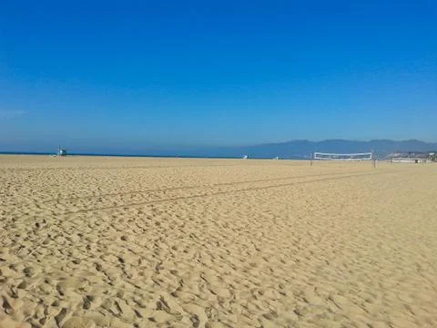 An empty beach in miami Foto stock