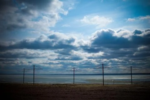 Empty beach outdoor Foto stock