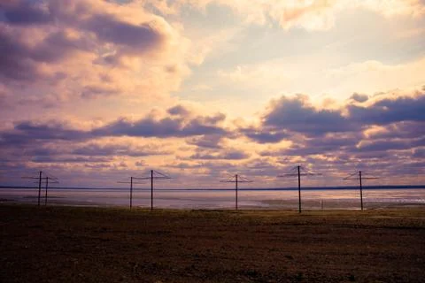 Empty beach outdoor Stock Photos