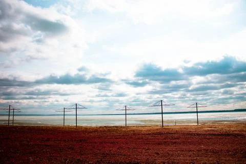 Empty beach outdoor Foto stock