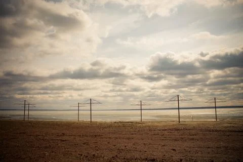Empty beach outdoor Foto stock