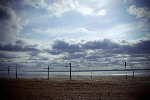Empty beach outdoor Foto stock